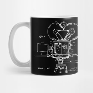 Old Motion Picture Camera 1937 Patent Mug